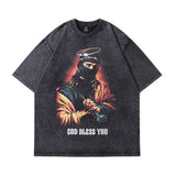 Men's T-Shirt Cartoon Vintage Print Oversize