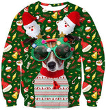 Black Christmas Sweater Winter Christmas 3D Printing Casual Loose Sweatshirt