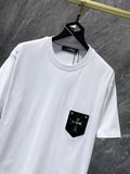 Chh Chrome Hearts T Shirts Pocket Handmade Button Casual Short Sleeve T-Shirt