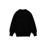 Women Sweater Cartoon Knitted Couple Sweater Vibe Vintage Casual All-Matching Cute Style