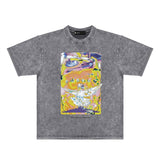 Purple Brand Distressed T Shirts Short Sleeve