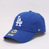 Dodgers and Yankees Baseball Cap 47brand Baseball Cap Female Dark Gray Soft Top Embroidery Hip Hop Male Hat
