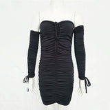 Women Dress Summer Sexy Pleated Temperament Dress
