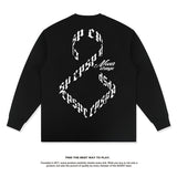 Unisex Long Sleeve Shirt Autumn and Winter Long Sleeve T-Shirt Loose