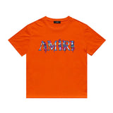 Amiri T Shirt Casual Hip Hop High Street round Neck Short Sleeve T-shirt