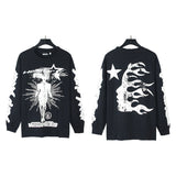 Hellstar long-sleeve T-shirt summer, loose pullover long-sleeve T-shirt