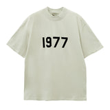 Fear of God Essentials 1977 T-Shirt Double Line Printed Short Sleeve T-shirt