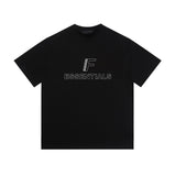 Fog Essentials T Shirts Spring/Summer FOG Letter Embroidery Crew Neck Short Sleeves