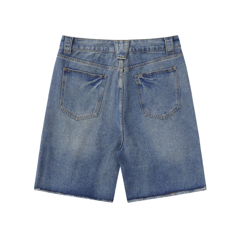 Men Shorts Ripped Denim Men's Summer Sports
