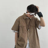 Men Shirts Retro Handsome Casual Loose