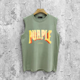 Purple Brand Tank T Shirts Sleeveless T-shirt Vest