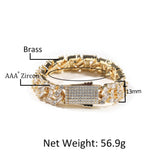 Bracelet Metal Hip Hop Bracelet Zircon Spring Royalty St. Valentine's Spectrum