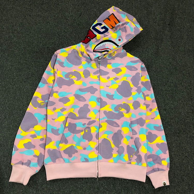 Aape Hoodie Autumn and Winter Men's and Women's Hoodie Coat