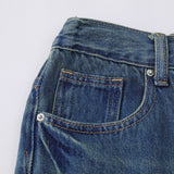 Men Jeans White Casual All-Match Loose