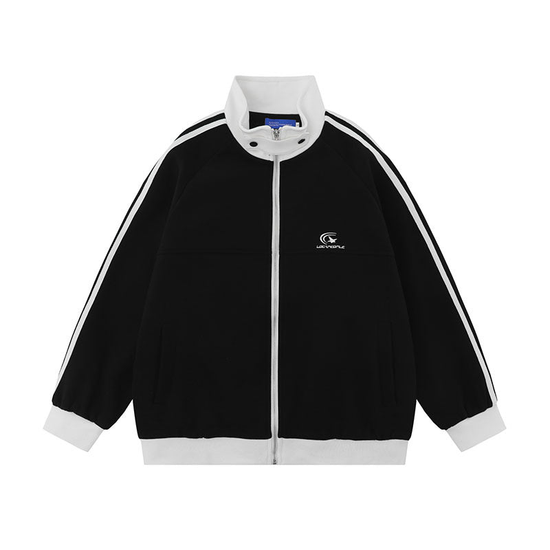 Women Jackets College Style Casual Sports Jacket Vintage