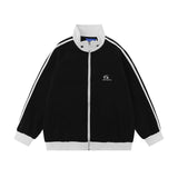 Women Jackets College Style Casual Sports Jacket Vintage
