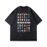 Men's T-Shirt Printed Short-Sleeved T-shirt Men's and Women's Loose