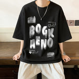 Men T Shirt Waffle Oversize Handsome