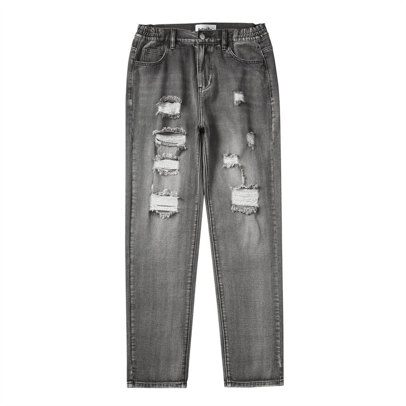 Men Jeans Punk Make Old Ripped Retro Casual