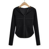 Women Hoodie Hot Girl Slim-Fit Cardigan Fishtail Two Pieces