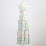 Bohemian Dress Sexy Floral Strap Temperament Dress