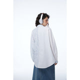 Unisex Shirt Retro Patchwork Plaid Loose