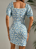 Women Dress Summer Casual Floral Dress