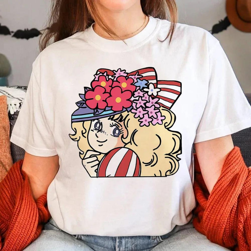 Candy Candy tshirt women Japanese tshirt female 2000s clothe