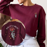 Run Little Mouse Sweatshirt Haunting Adeline Sweatshirt Women