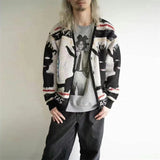 GUILTYPARTIES TIGER Sweater 23ssBASQUIAT V-neck knitted cardigan