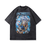 Men T-Shirt Retro Cartoon Loose Leisure All-Matching