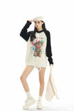 Women Sweater Animal Pattern Knitted Sweater Versatile Cute Style