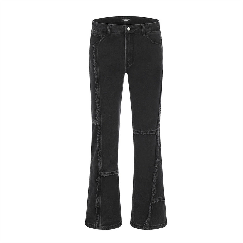Men Jeans Patchwork Jeans Loose