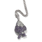 Jewelry Ghost Demon Pendant Copper with Zircon Spectrum