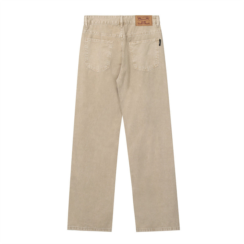 Men Jeans Loose Casual Faded Distressed