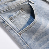 Men Jeans Loose All-Match Distressed