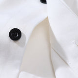 Men Long Sleeve T Shirt Ins Printed Long Sleeve Shirt Trendy Loose Lapels Shirt