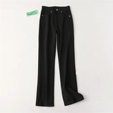 Women Jeans Slimming Slit Casual All-Match Stretch