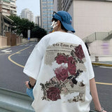 Men T Shirt Summer Loose Cotton Casual