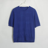 Women Work Business Casual Sweaters Short Sleeve round Neck Sweater