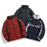 Unisex Coat Winter Warm Cotton-Padded Coat Thick Loose