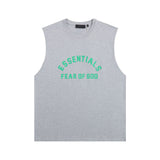 Fog Essentials tank summer FOG letter crew neck vest