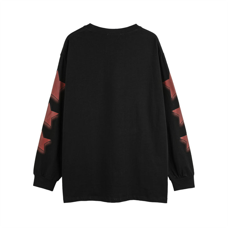 Men Long Sleeve T-Shirt Trend XINGX Printed Loose Top