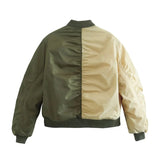 Women Cotton Coat Fashion Casual Stand Collar Coat