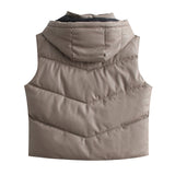 Women Cotton Coat Imitation Leather Vest