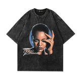Men T-Shirt Vintage Butterfly Skull Printed Short Sleeve T-shirt