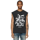 Purple Brand Distressed Tank T Shirts Distressed Sleeveless T-shirt Vest