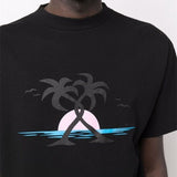 Palm Angle T Shirts Sunset Coconut Pattern