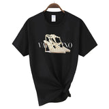 Cotton Letter Print Woman Men's T-shirt Cotton High Qua