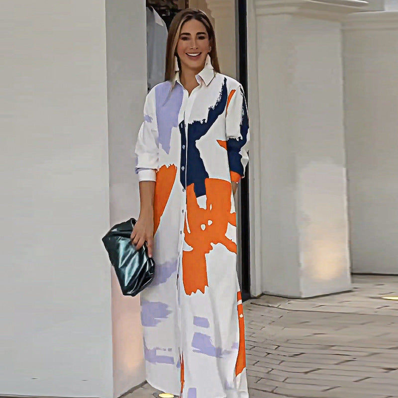 Women Dress Fashion Casual Loose Dress